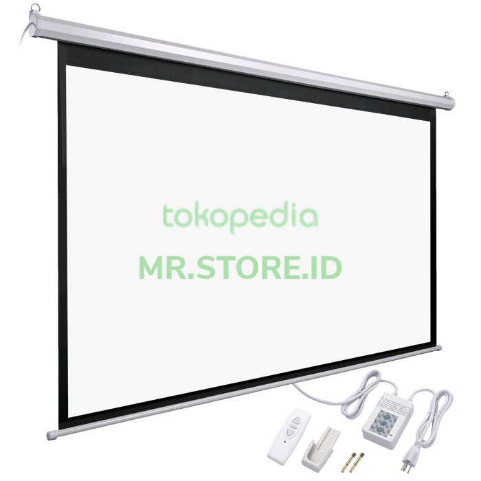 Hawas Screen Projector 120" Motorized / Layar Proyektor Elektrik 120"