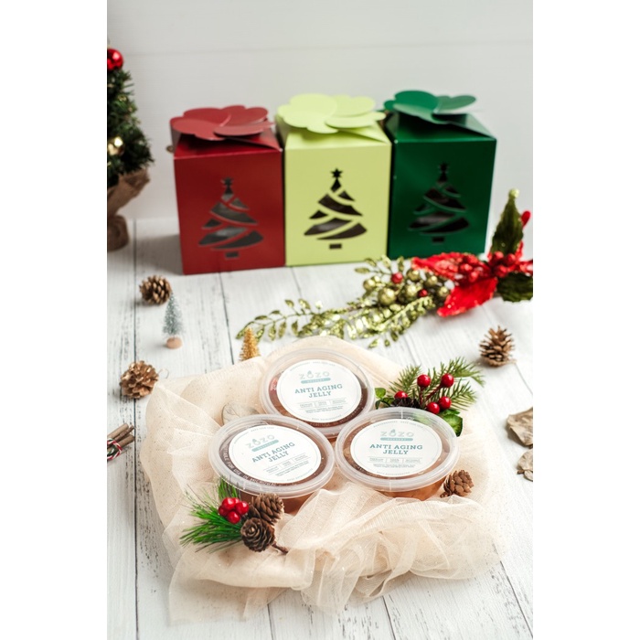 

DISKON MURAH Hampers Natal Zozo Dessert Box Green Christmas Tree kado natal BERRY30.JAYA