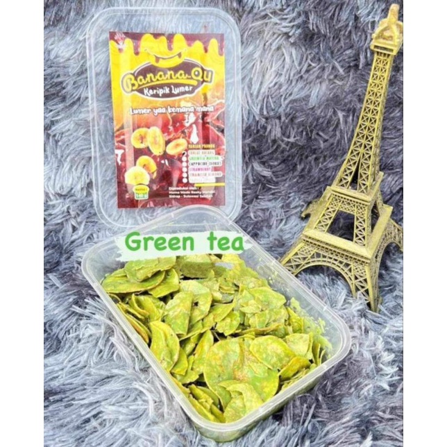 

Banana_qu kripik lumer rasa greentea