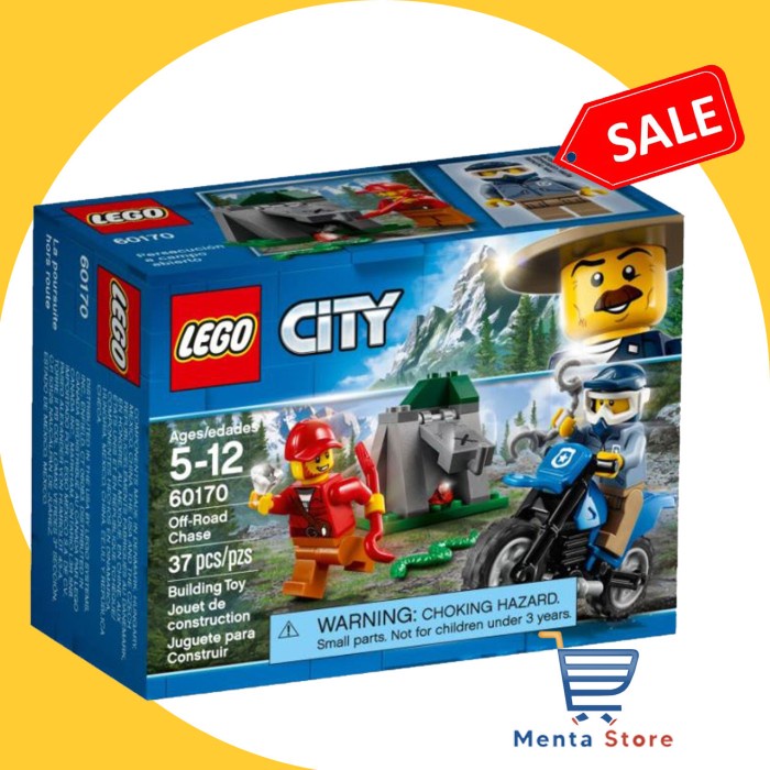 LEGO City # 60170 Off Road Chase Motor Polisi Kejar Tangkap Penjahat