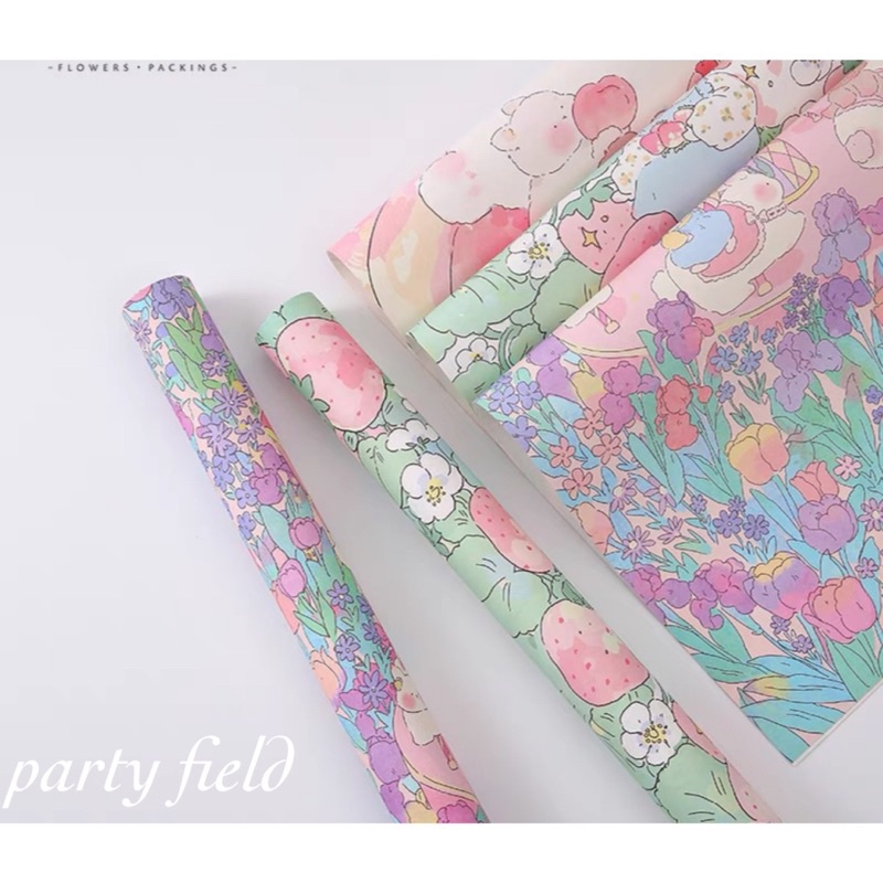 

[1Pak/10Pcs] Klyly Kertas Buket Bunga / Flower Bouquet Wrapping R