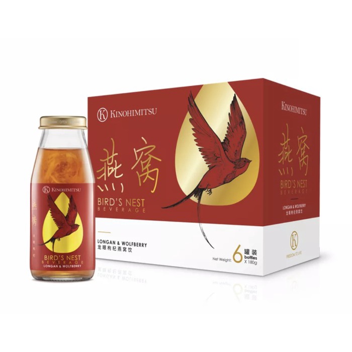 KINOHIMITSU BIRDNEST BIRD NEST LONGAN & WOLFBERRY 6 BOTTLES