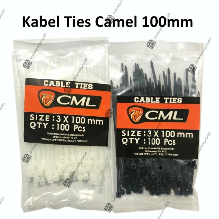 

Kabel tis ties 100mm 10cm/Nylon cable tie/pengikat pengait kabel 100mm