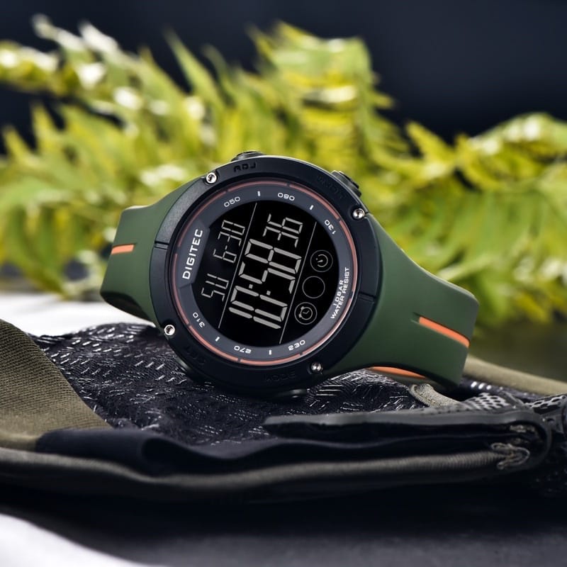 Jam Tangan Pria Digitec Dg-5033T / Dg5033 / Dg 5033 Digitec Watch Sport Dual Time Strap Rubber Karet
