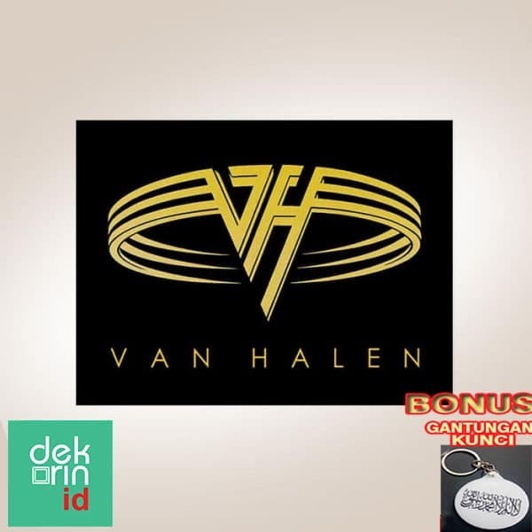 Promo Grosir Van Halen Poster Kayu Dekorasi Pajangan Dinding Wall Decor Keren