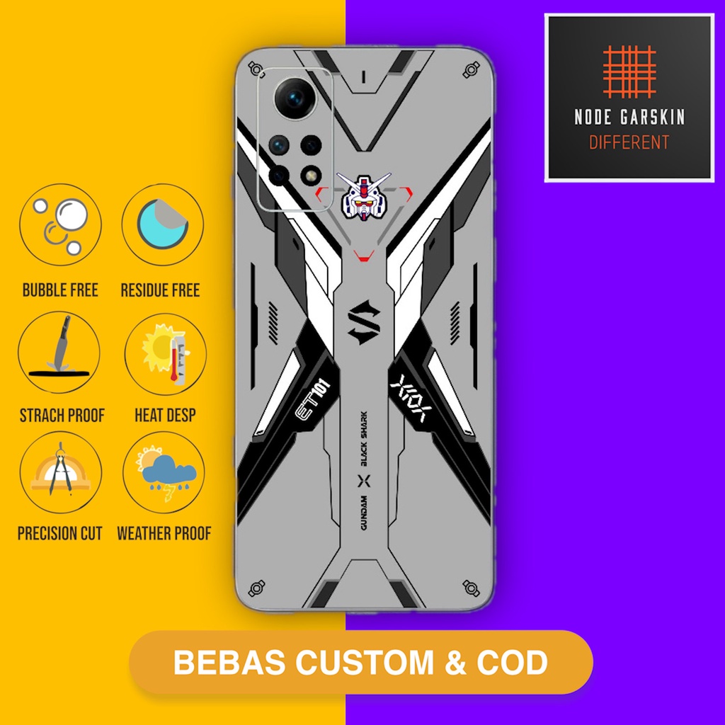 Garskin Skin Vinyl Redmi Note 12 pro 4G Fullbody Atau Backonly BLACKSHARK 4 - Vinyl Protector