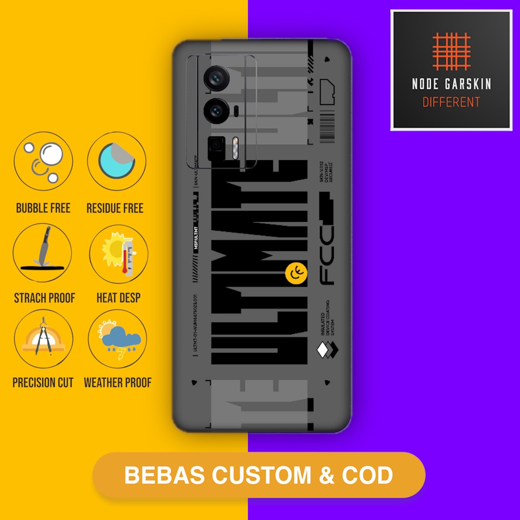 Garskin Skin Poco F5 Pro Fullbody Atau Backonly Ultimate 3 - Vinyl Protector