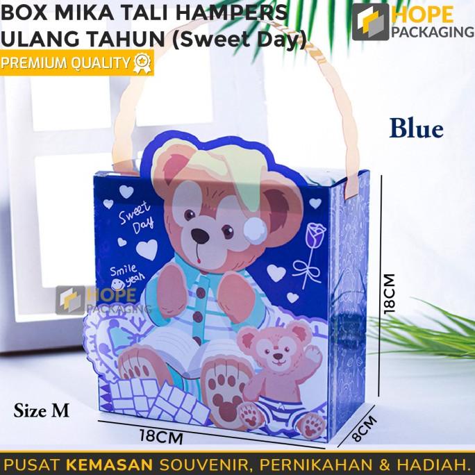 

Ligx*253 Box Mika Tali Hampers Ulang Tahun Anak Swet Day/Tas Jinjing Mika Motif