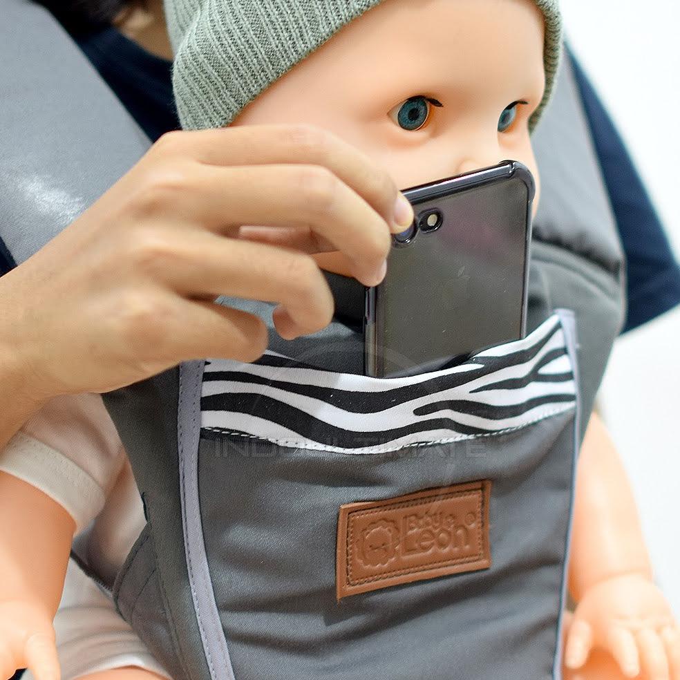 COD 5in1 Gendongan Bayi Hipseat BABY LEON Depan Multifungsi + TOPI (0-3 Tahun) Anti Capek Kanguru by