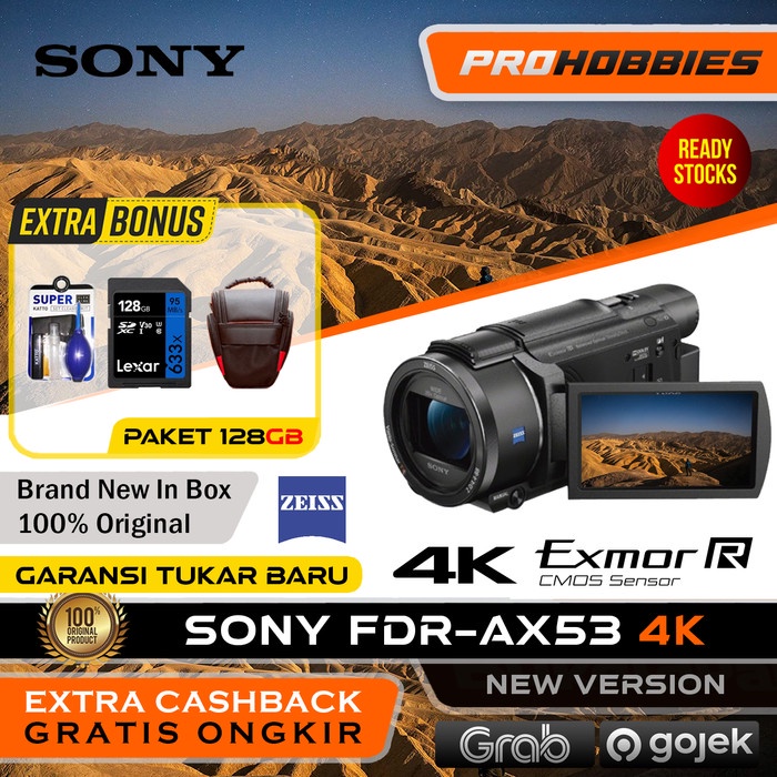 SONY FDR AX53 4K ULTRA HD HANDYCAM CAMCORDER ORIGINAL