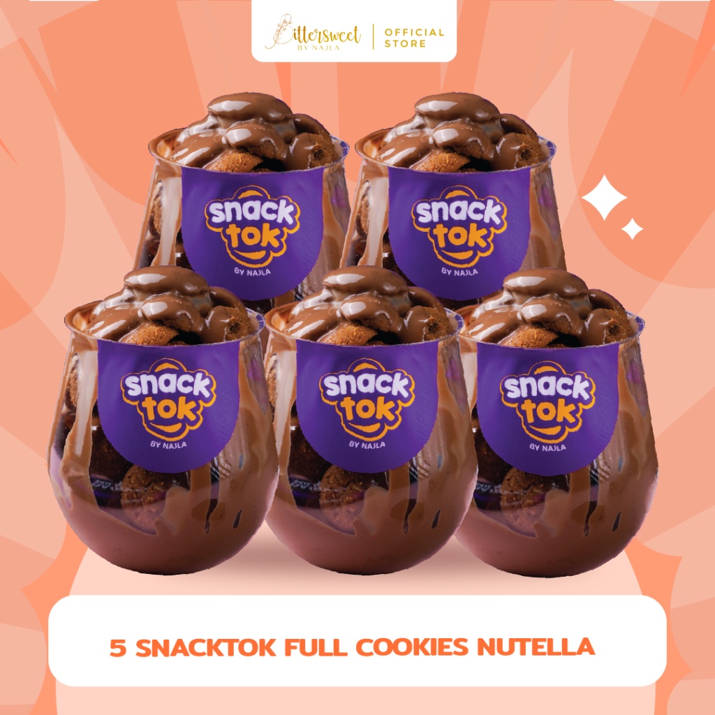 

Bittersweet By Naa - Bundling 5 Snatok Full Cookies Nutella