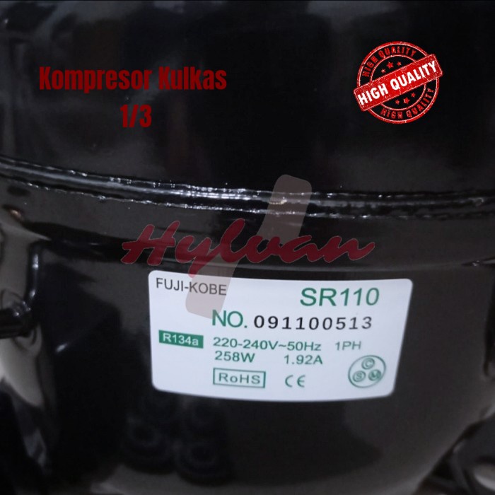 [New] Kompresor Kulkas 1/3 Pk  Kompresor Freezer 1/3 Pk  Merk Fuji Sr110 Terbaru