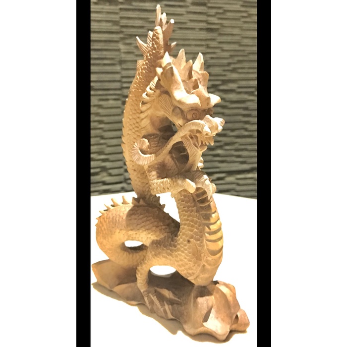 Patung NAGA Kayu Cendana