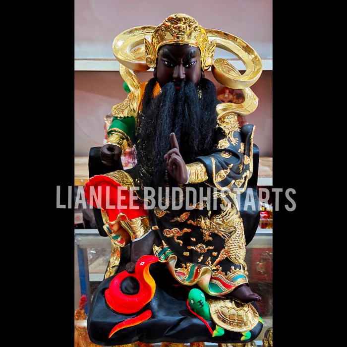 patung dewa langit xuan tian shang di / hian tian sang tee muka hitam