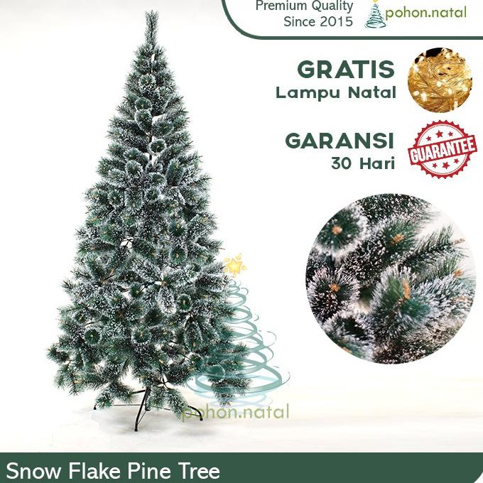 Pohon Natal Snow Flake Pine Tree 5ft ( 150cm)