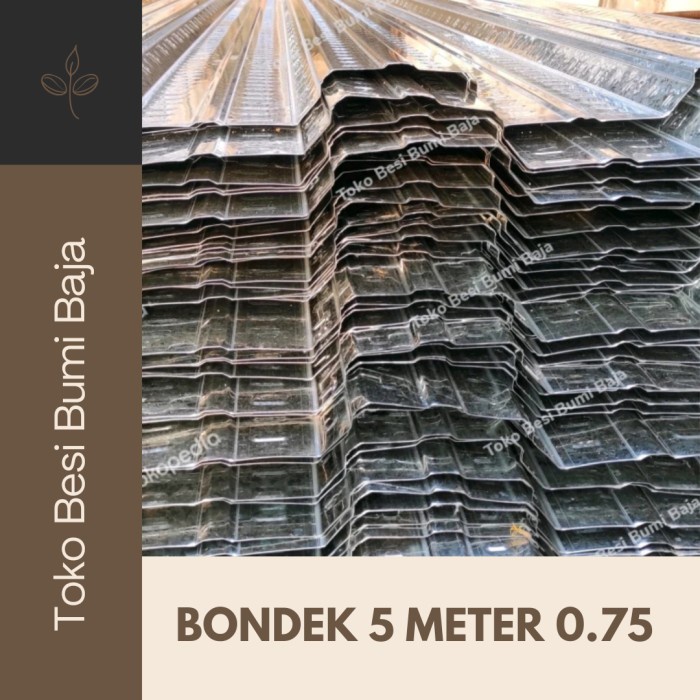 BONDEK 0.75 5 METER 0 75