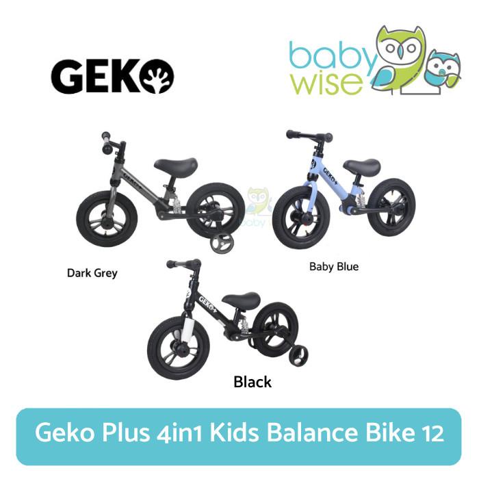 GEKO PLUS 4IN1 KIDS BALANCE BIKE 12"