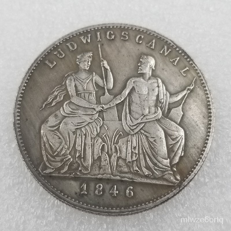Kerajinan Kuno1846Koin Perak Jerman