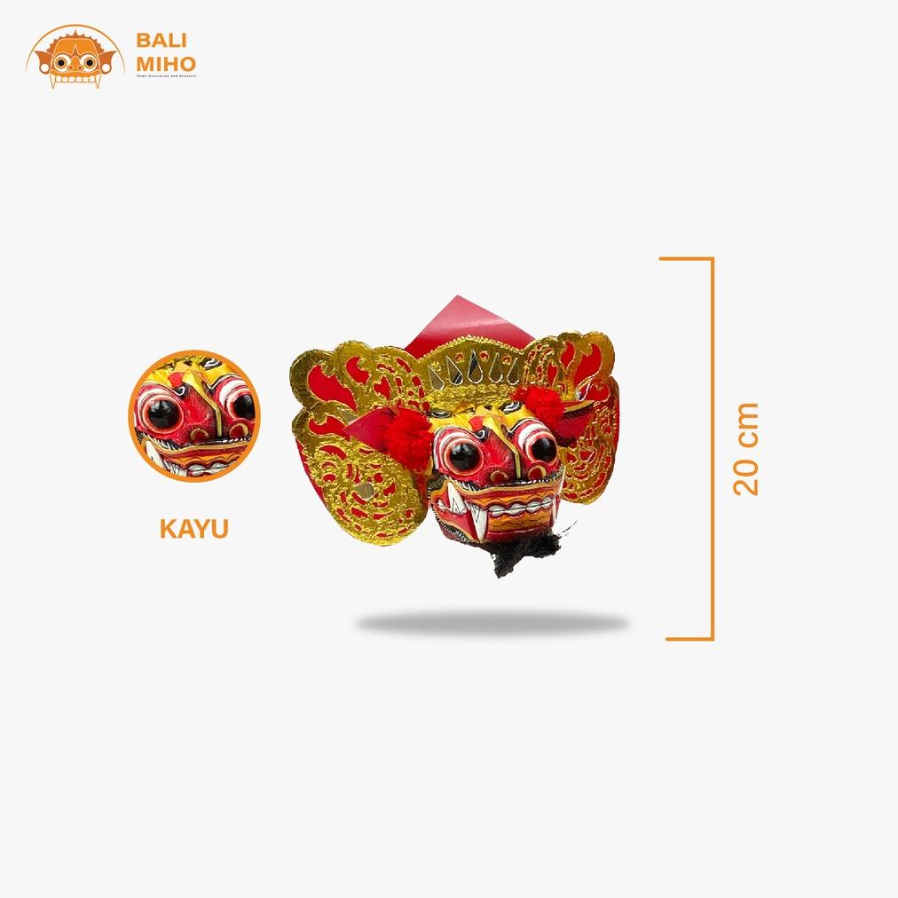 Kekinian eng Barong- Tapel Barong - Barong Bali - Miniature Barong - Kerajinan Bali - eng Kayu - Tap