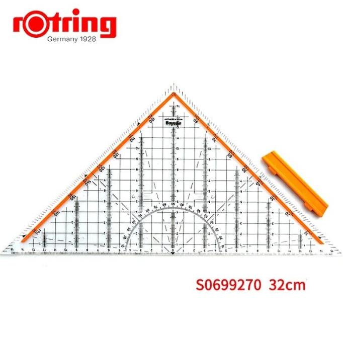 

[ Megaelektro99 ] Penggaris Segitiga Pegangan Rotring 32Cm Berkualitas