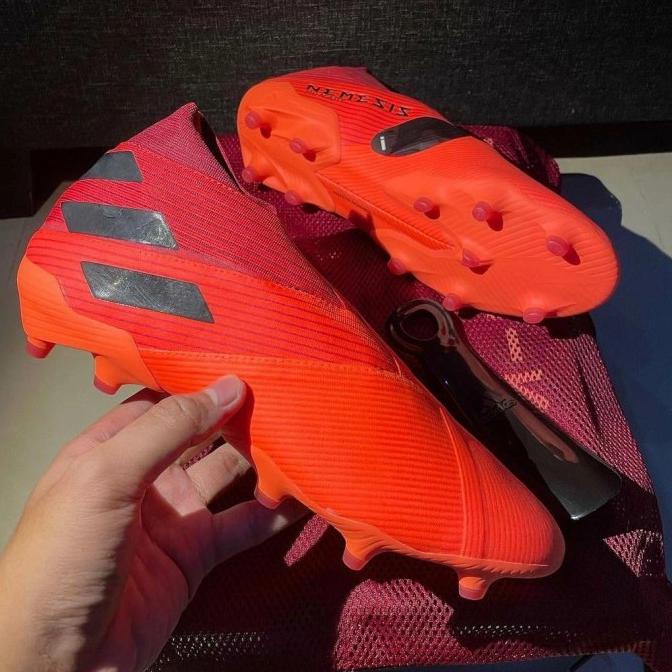 BARANG TERLARIS  SEPATU BOLA ADIDAS NEMEZIZ 19 + ORANGE ORIGINAL MERLINRISTINA