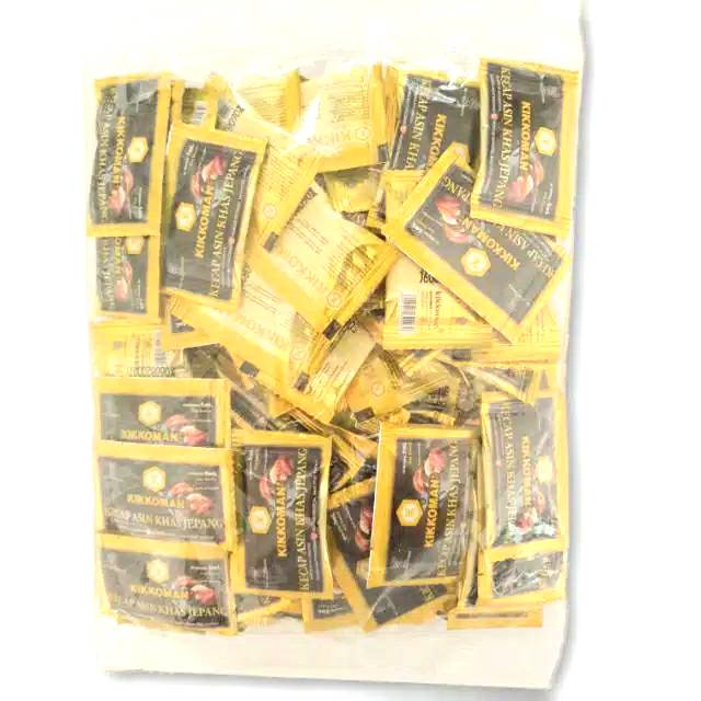 

Kikkoman Kecap Asin Khas Jepang Halal Sachet Kecap Asin 5Ml 100Pcs - Sushi Soy Sauce