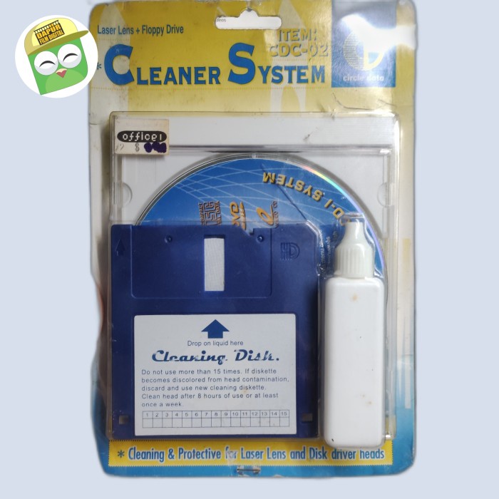 Terbaru Floppy Drive Cleaning Disk Cleaner Disket Pembersih Disket Promo Terlaris