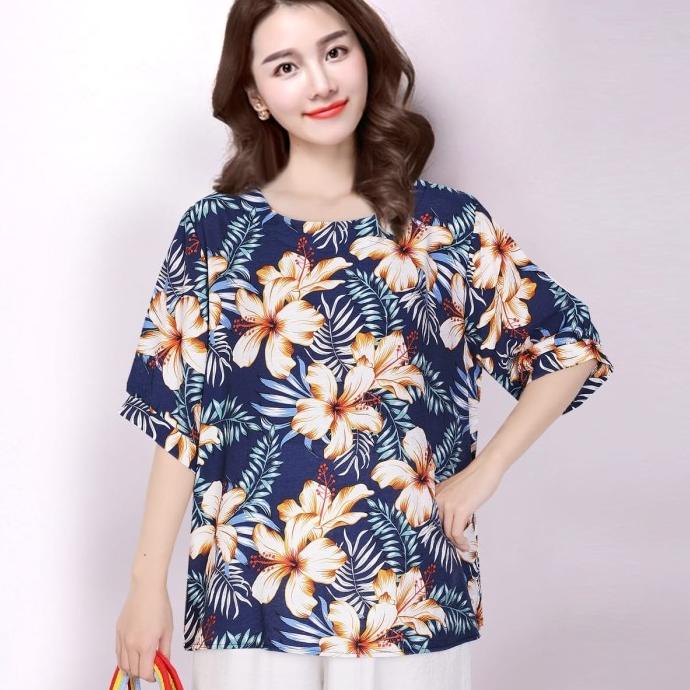 Atasan Belgia Blus Katun Wanita Import Pendek Baru