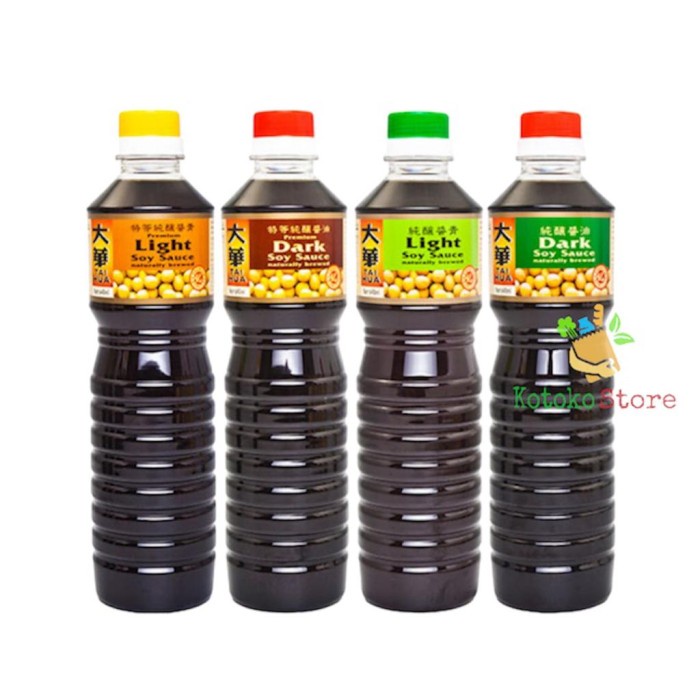 

Tai Hua Light / Dark Soy Sauce / Tai Hua Kecap Asin 640Ml