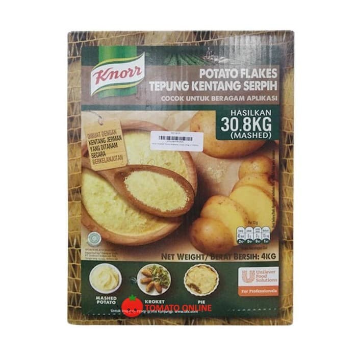 

Jual!! Knorr Knoor Mashed Potato Flake Tepung Kentang 4 kg / 4kg