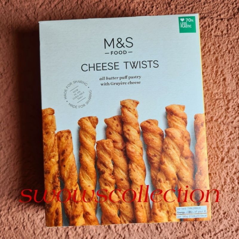 

M&S Mark Marks & And Scer Cheese Twists Twist Sti Biscuit Biskuit Keju