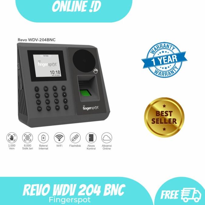 Mesin Absen Fingerprint Fingerspot Revo Wdv 204 Bnc