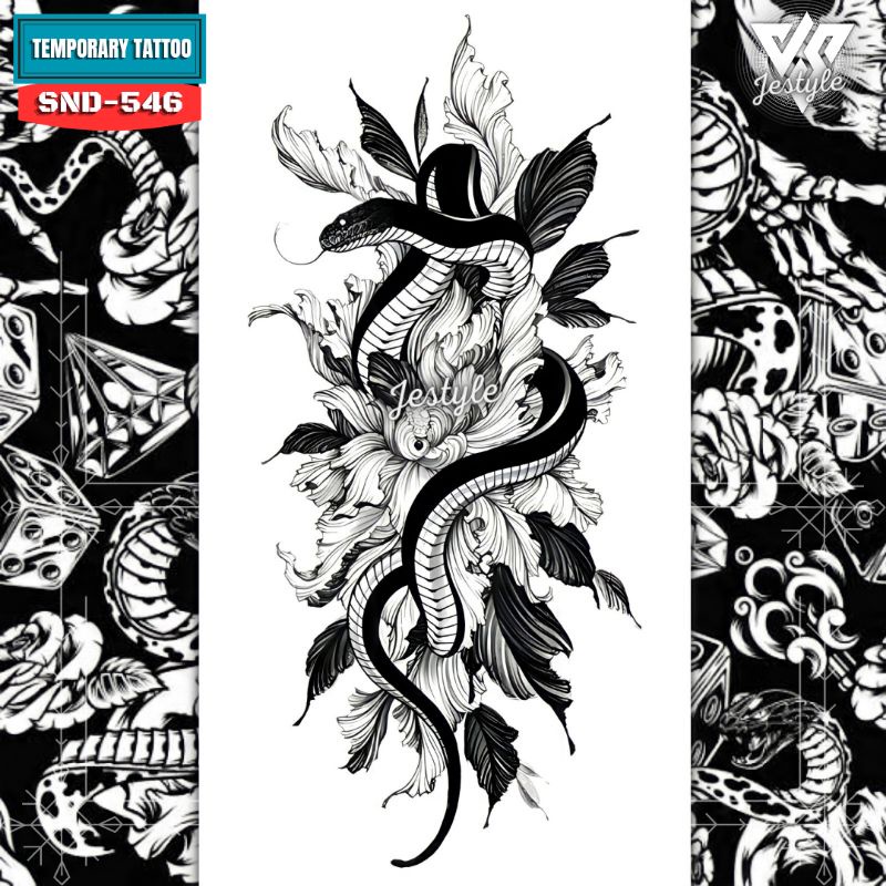 [SND-546] Tato Temporer Temporary Tattoo ular