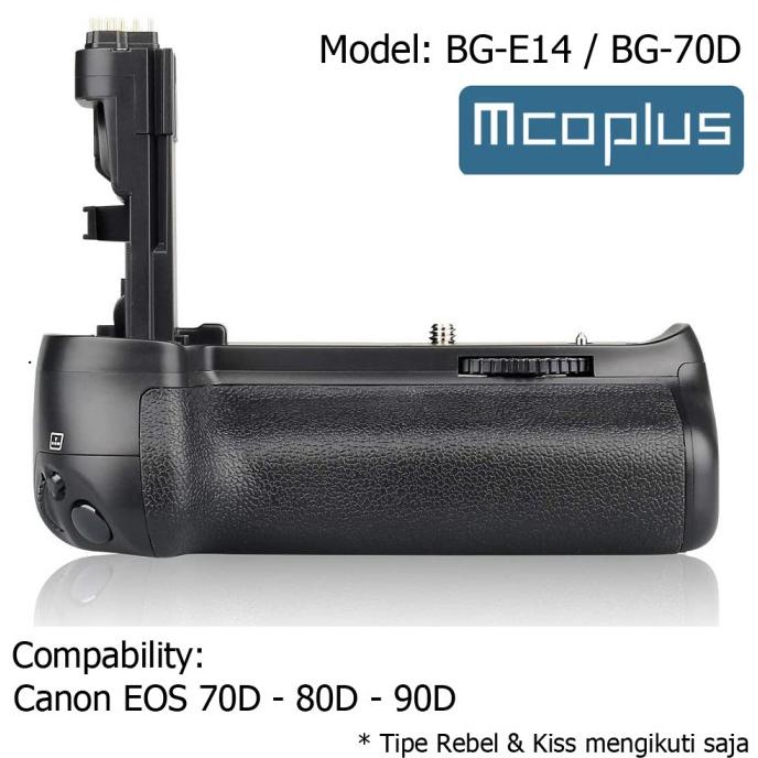 Rajawali Battery Grip BG-E14 for Canon 70D/80D