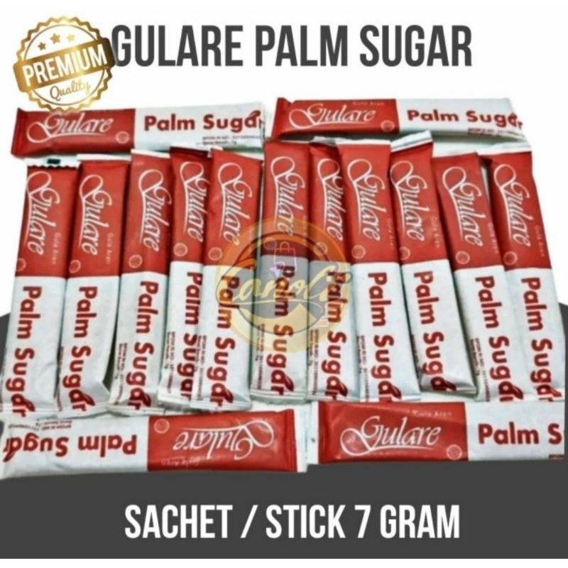 

Gulare Palm Sugar Sachet Sti 7Gr Gula Aren / Brown Sugar 7 Gr Hotel