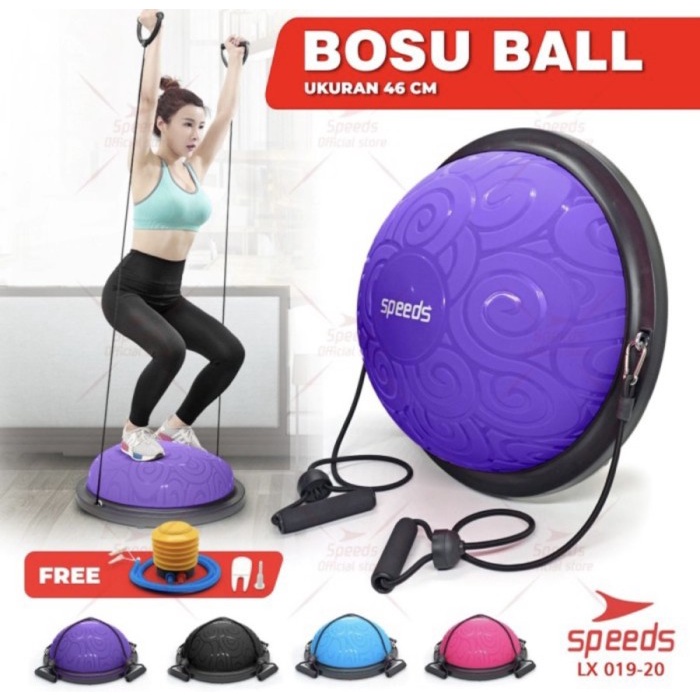 Balance Pad Bosu Ball Fitness Olahraga Gymball Yoga Speeds Lx019-20 Terpopuler