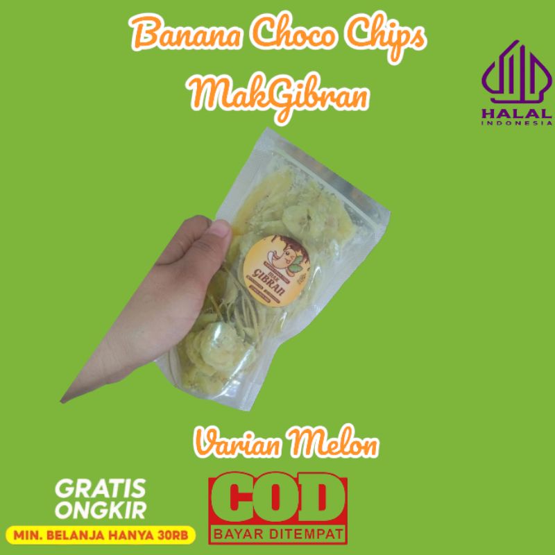 

Termurah!!!Keripik Pisang Varian Melon Mak Gibran Enak