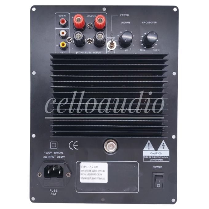 Power Kit Subwoofer Aktif AV100 Amplifier Mesin Subwoofer Aktif