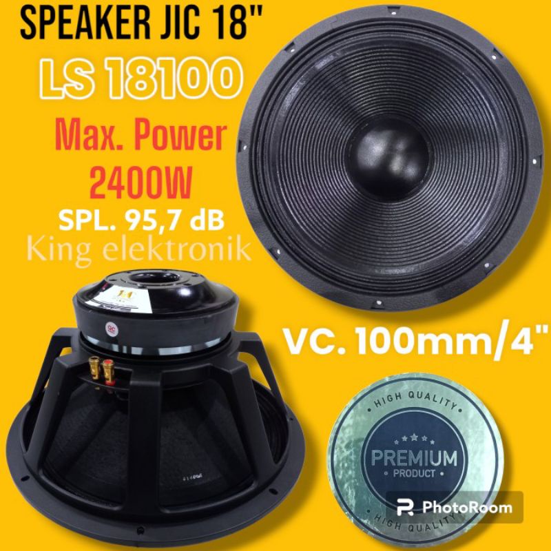 SPEAKER 18INCH JIC LS18100 PACKING BUBBLEWRAP