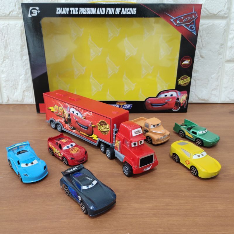 Mainan Diecast Set Cars High Speed Pullback