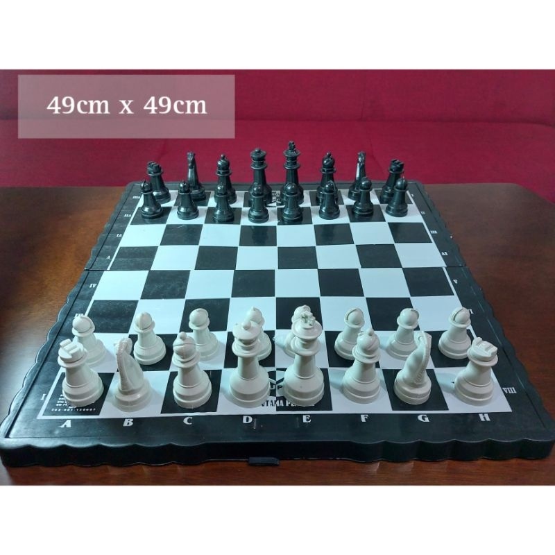 Papan Catur Plastik Ukuran Besar XL Chess Board Games