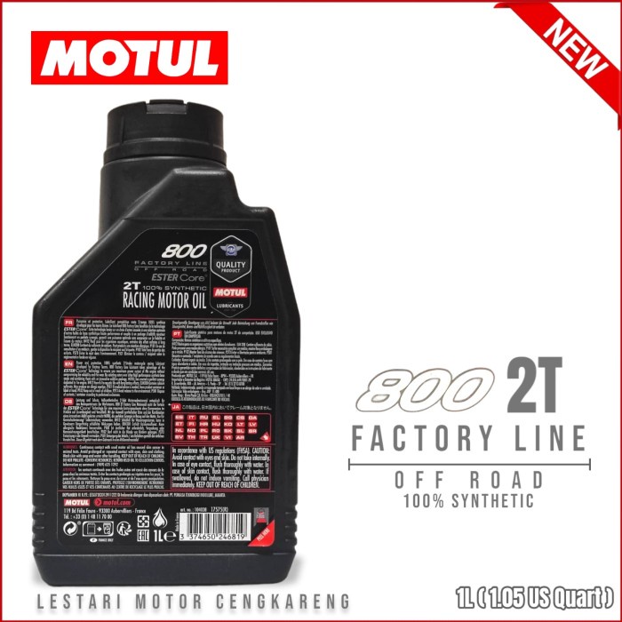Terlaris Oli Motul 2T 800 Factory Line Off Road 1L Oli Samping Premium 100% Ori