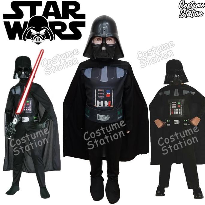 Kostum Star Wars Darth Vader / Costume Vader Star Wars anak laki