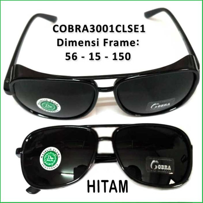 ready kacamata apd cobra 3001cl se1 cobra3001clse1 - warna hitam mas.glen