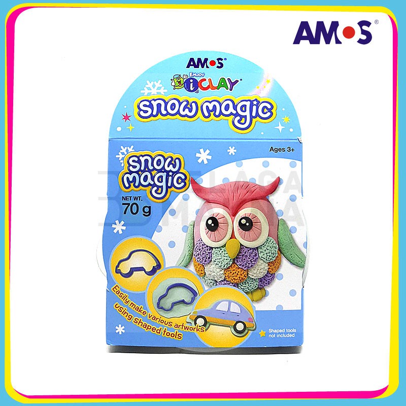 Mainan Anak Amos I-Clay Snow Magic 70 Gram