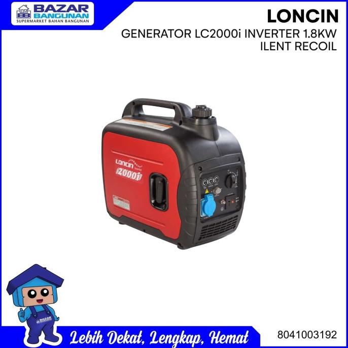 Harga Promo MESIN GENSET GENERATOR LISTRIK PORTABLE LONCIN LC 2000i LC2000i 1800 W