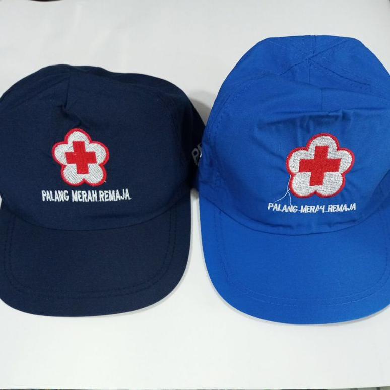 Tebal Topi PMR BIRU / NAVY / Madya Junior High School larismanis