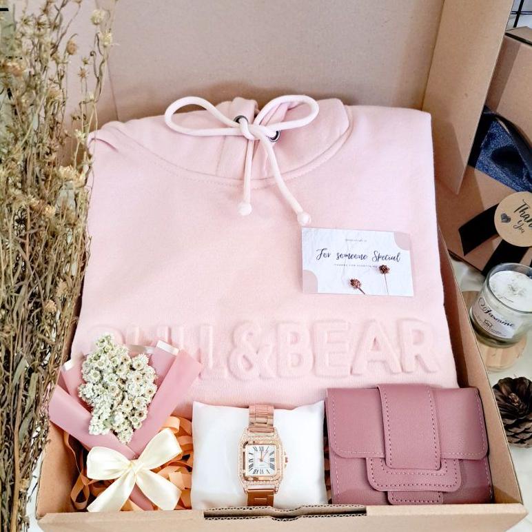 Best Produk Hampers Sweater Hoodie Gift Box Girly Cewek Kado Ulang Tahyn Special / Hampers special C