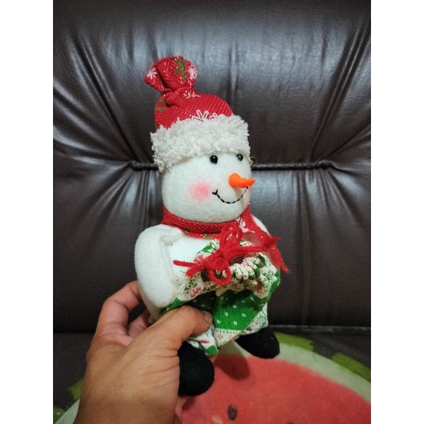 Boneka natal snowman manusia salju