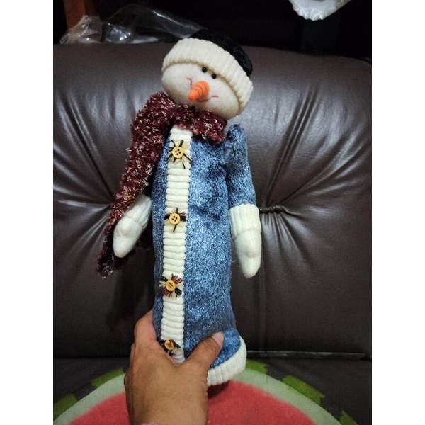 Boneka natal snowman manusia salju